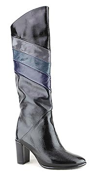 LIZA BOTTE BLACK BLUE LACK - L'Arianna
