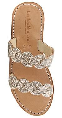 ERONGO WEDGE BROWN SILVER - Laidback London