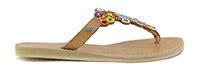 SIMBA FLAT LIGHT BROWN TRIBAL - Laidback London