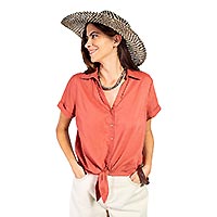 CHEMISE ITTE TERRACOTTA - Les Petites Bombes