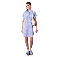 NIOSIBE ROBE BLEU RAYURES - Les Petites Bombes