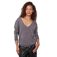 PULL ALYSON ANTHRA RAYURES - Les Petites Bombes