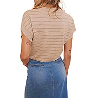 PULL JELILA SABLE RAYURES - Les Petites Bombes