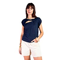 TEE SHIRT NEBIA MARINE - Les Petites Bombes