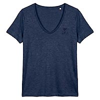 TSHIRT BRUNILDE MARINE - Les Petites Bombes