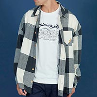 BANZAI OVERSHIRT GREY - Lightning Bolt