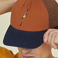 BOLT TRUCKER CAP BROWN - Lightning Bolt