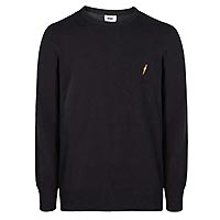 LB KNIT SWEATER NAVY - Lightning Bolt