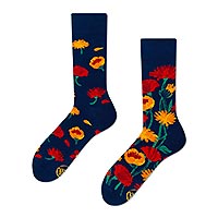 SOCKS FLOWER POWER NAVY - Many Mornings
