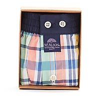 MCALSON CHECKS BLUE ORANGE - McAlson