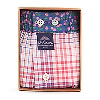 MCALSON CHECKS CHERRY PINK - McAlson