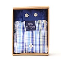 MCALSON MINICHECKS BLUE - McAlson