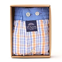 MCALSON MINICHECKS BLUE ORANGE - McAlson
