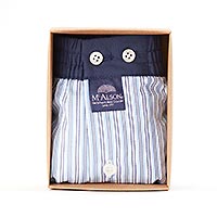 MCALSON RAYURE BLEU MARINE - McAlson