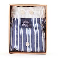 MCALSON STRIPED NAVY WHITE - McAlson