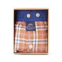 MCALSON TARTAN MARRON MARINE - McAlson