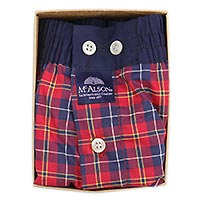 MC ALSON CHECKS RED BLUE - McAlson