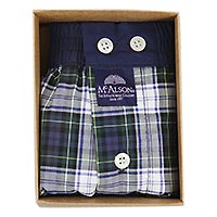 MC ALSON CHECK BLUE GREEN - McAlson