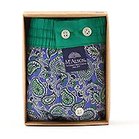 MC ALSON PAISLEY BLEU VERT - McAlson