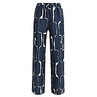 PANT MEREDITH NAVY PRINT - Milano Italy