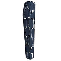 PANT MEREDITH NAVY PRINT - Milano Italy