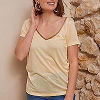 ARIANA TSHIRT JAUNE MV25 - Les Petites Bombes