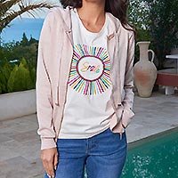 DOHA GILET ROSE DRAGEE MV25 - Les Petites Bombes