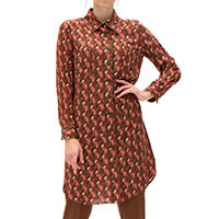 ROBE TINNY BROWN PINK - Nathalie Vleeschouwer