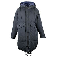 PARKA REVERSIBLE ZIP BLK BLU - Oof