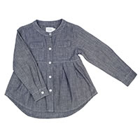 BLOUSE DIZZIE LIGHT DENIM - Ozmoz