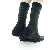 BAGHAR6 RAYURES ASY KAKI - Berthe aux Grands Pieds