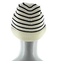 BONNET BERTHE ECRU RAYE - Berthe aux Grands Pieds