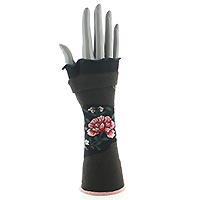 MITAINES BAGT22 FLEURS BLACK - Berthe aux Grands Pieds