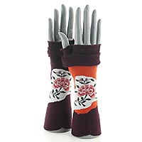 MITAINES BAGT3A FLEURS MULTI - Berthe aux Grands Pieds