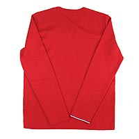 PULL COL V ROUGE - Berthe aux Grands Pieds