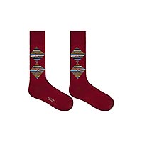 ARGYLE SOCKS BURGUNDY - Paul Smith