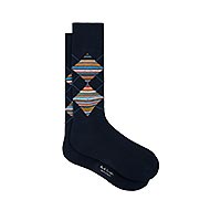 ARGYLE SOCKS NAVY - Paul Smith