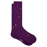 KEANU SOCKS STAMP VIOLET - Paul Smith