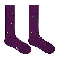 KEANU SOCKS STAMP VIOLET - Paul Smith
