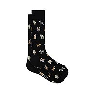 KYOTO SOCKS DOGS BLACK - Paul Smith