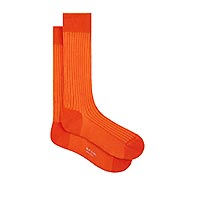 LENNY SOCKS STRIPES ORANGE - Paul Smith