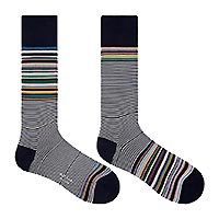 NASH SOCKS ODD STRIPES BLUE - Paul Smith