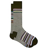NASH SOCKS ODD STRIPES KAKI - Paul Smith