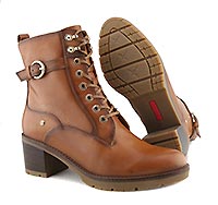 LLANES BUCKLE HI LACE BRANDY - Pikolinos