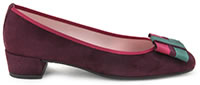 ODALISQUE DAIM BORDEAUX - Pretty Ballerinas