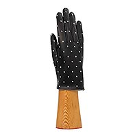 GANTS DIVA NOIR POIS BLANC - Santacana