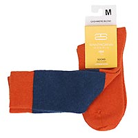 SEVILLA SOCKS TERRACOTTA BLUE - Santacana