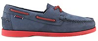 DOCKSIDES BLUE NAVY RED SOLE - Sebago