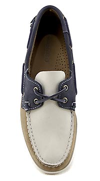 DOCKSIDES PORTLAND BEIGE BLUE - Sebago