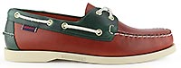 DOCKSIDES WAXED DARK RED GREEN FOREST - Sebago